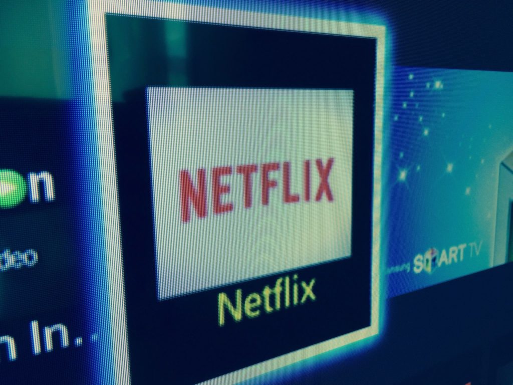netflix logo on tv