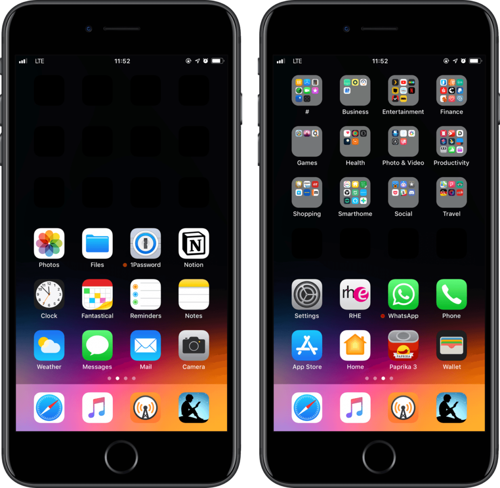 Meine Homescreens von iPhone & Apple Watch (Januar 2019)